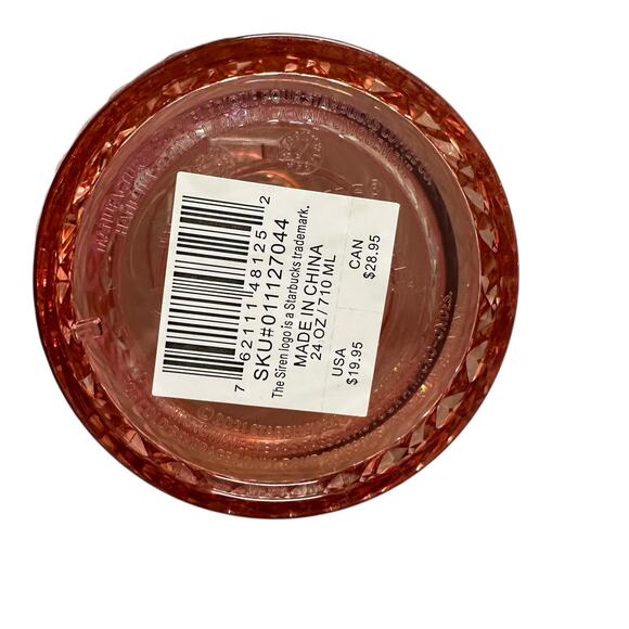 Starbucks 2021 Winter Holiday Jeweled 24oz Cold Tumbler Rose Gold Venti NWT - Picture 2 of 2